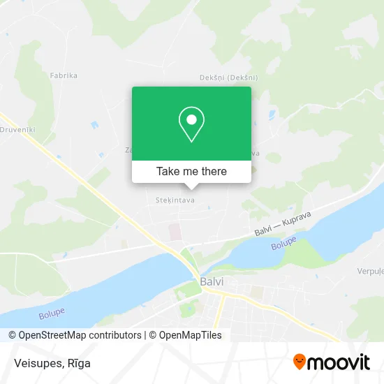 Veisupes map