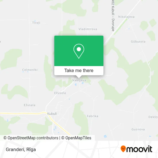 Granderi map
