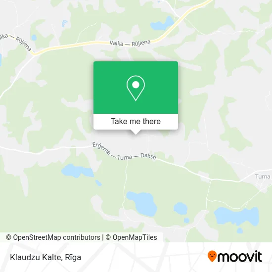 Klaudzu Kalte map