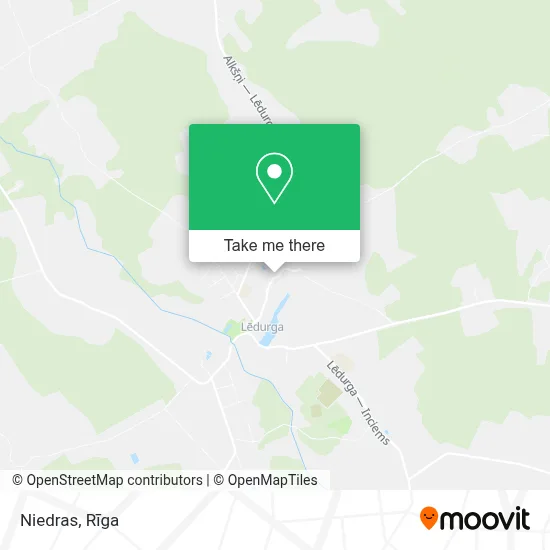 Niedras map