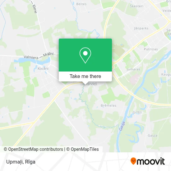 Upmaļi map