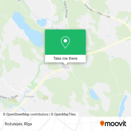 Rožulejas map