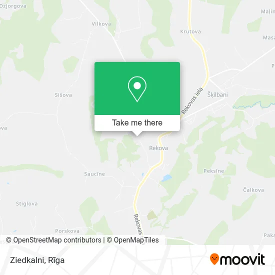 Ziedkalni map