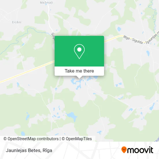Jaunlejas Betes map