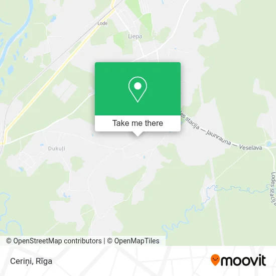 Ceriņi map