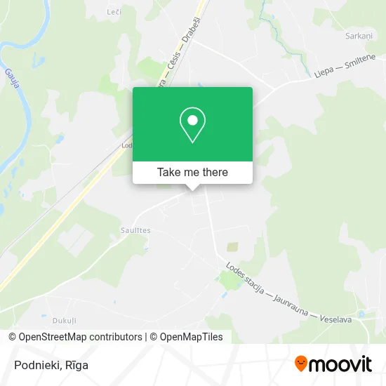 Podnieki map