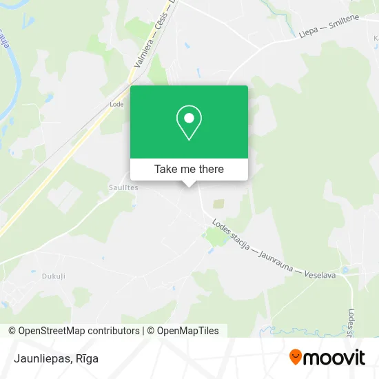 Jaunliepas map