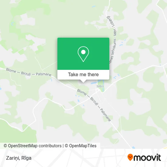 Zariņi map