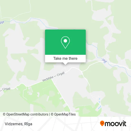 Vidzemes map