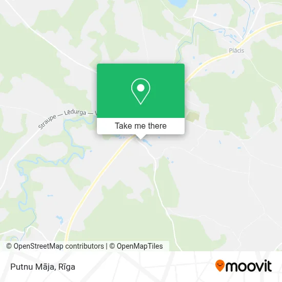 Putnu Māja map