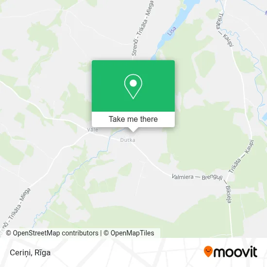 Ceriņi map