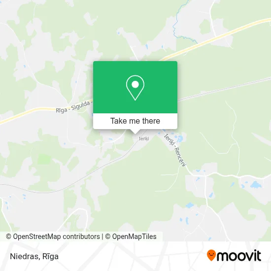 Niedras map