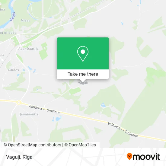 Vaguļi map