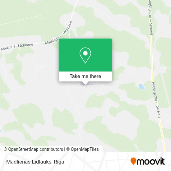 Madlienas Lidlauks map