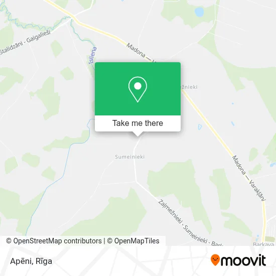 Apēni map