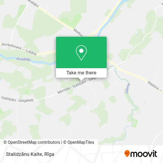Stalidzānu Kalte map