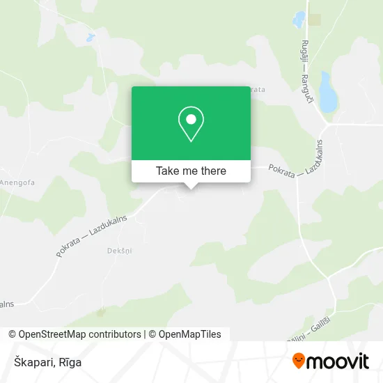 Škapari map