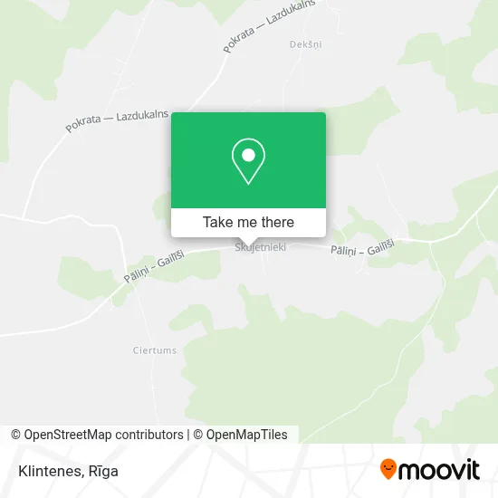 Klintenes map
