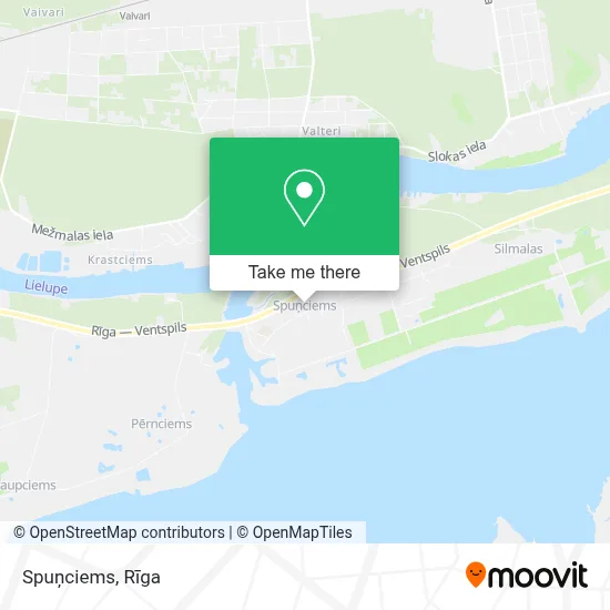 Spuņciems map