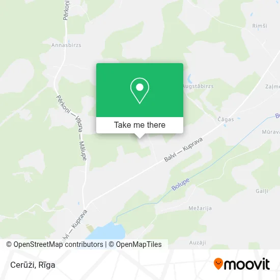 Cerūži map