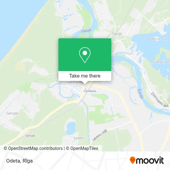 Odeta map