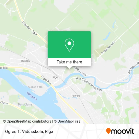 Ogres 1. Vidusskola map