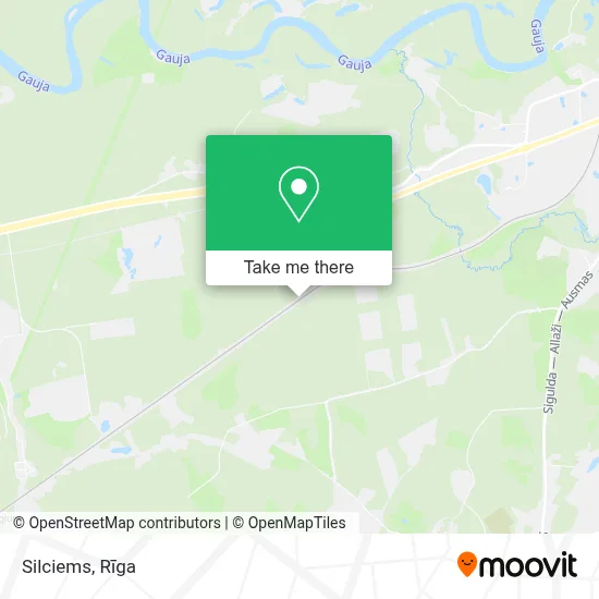 Silciems map