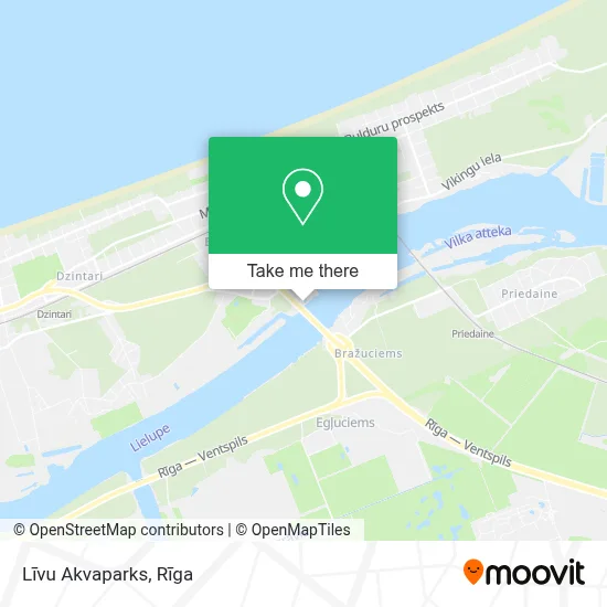 Līvu Akvaparks map