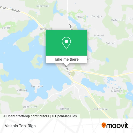 Veikals Top map