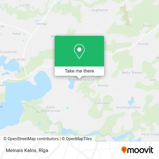 Melnais Kalns map