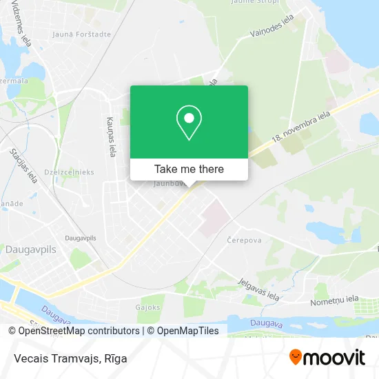 Vecais Tramvajs map