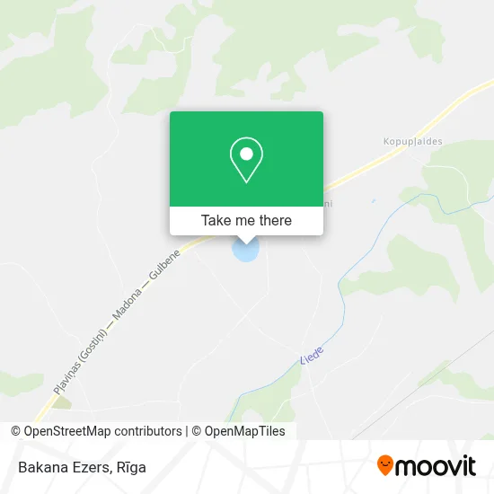 Bakana Ezers map