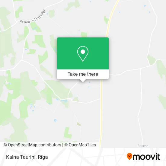 Kalna Tauriņi map