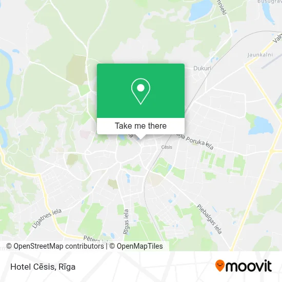 Hotel Cēsis map