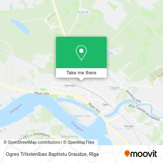 Ogres Trīsvienības Baptistu Draudze map