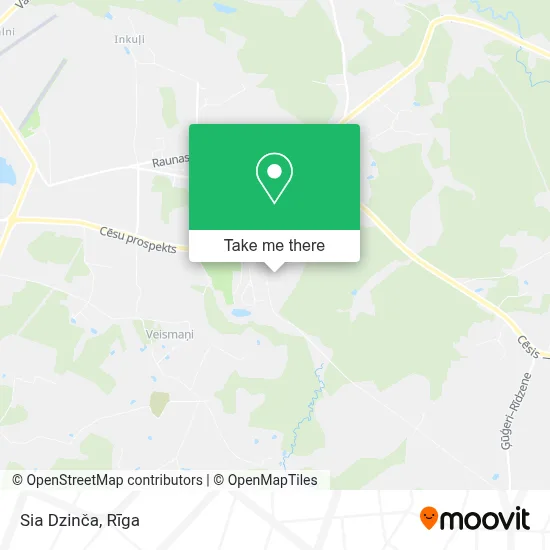 Sia Dzinča map