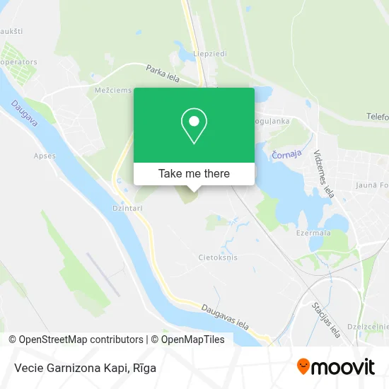 Vecie Garnizona Kapi map