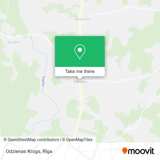 Odzienas Krogs map