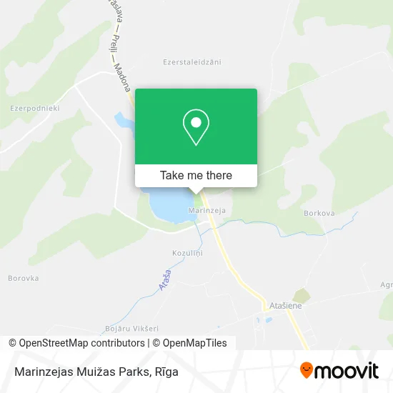 Marinzejas Muižas Parks map