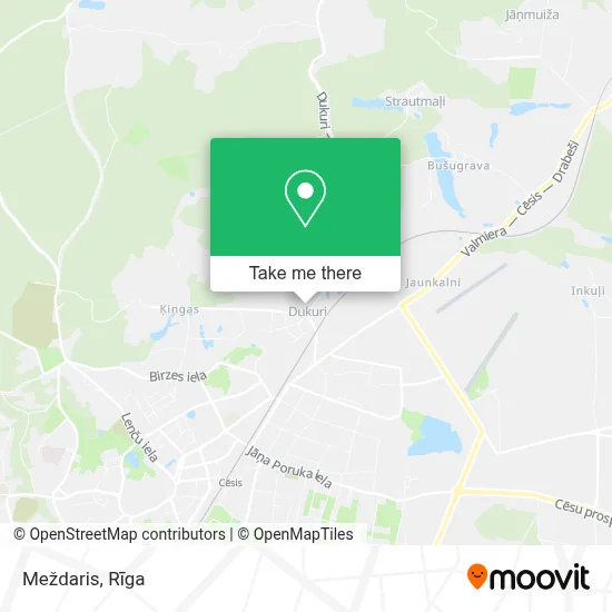 Meždaris map