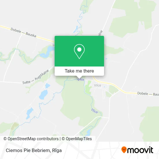 Ciemos Pie Bebriem map