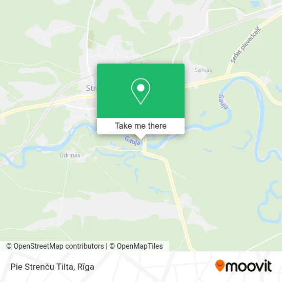 Pie Strenču Tilta map