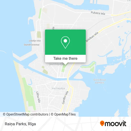 Raiņa Parks map