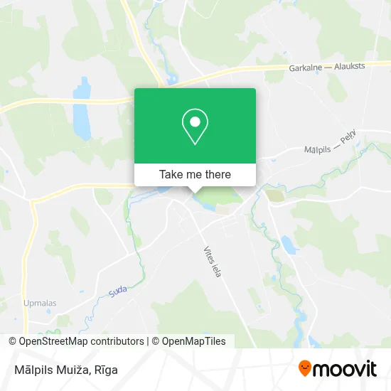 Mālpils Muiža map