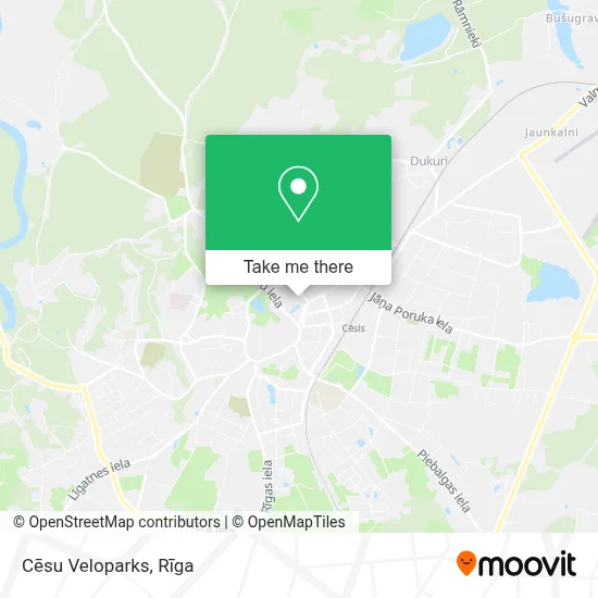 Cēsu Veloparks map