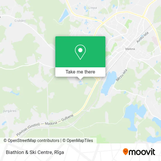 Biathlon & Ski Centre map