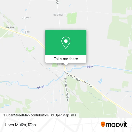 Upes Muiža map
