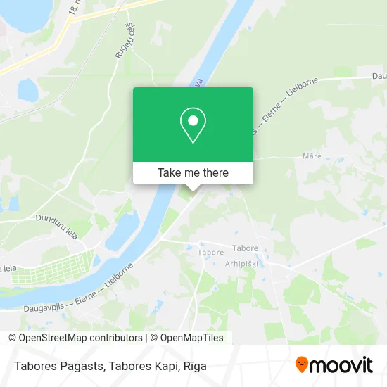 Tabores Pagasts, Tabores Kapi map