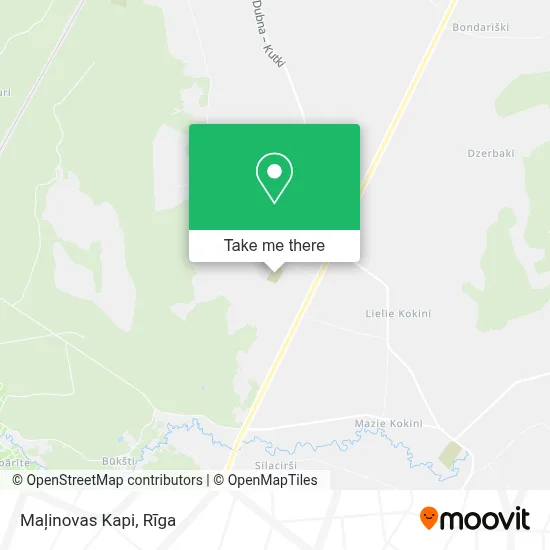 Maļinovas Kapi map