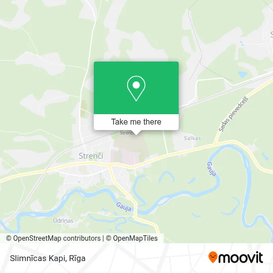 Slimnīcas Kapi map